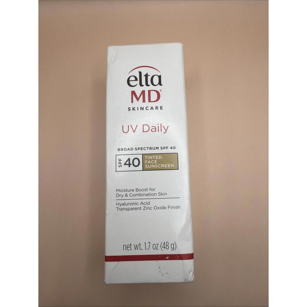 Elta MD UV Daily Broad Spectrum SPF 40 TINTED Sunscreen 48g 1.7oz EXP 07/2026 NE